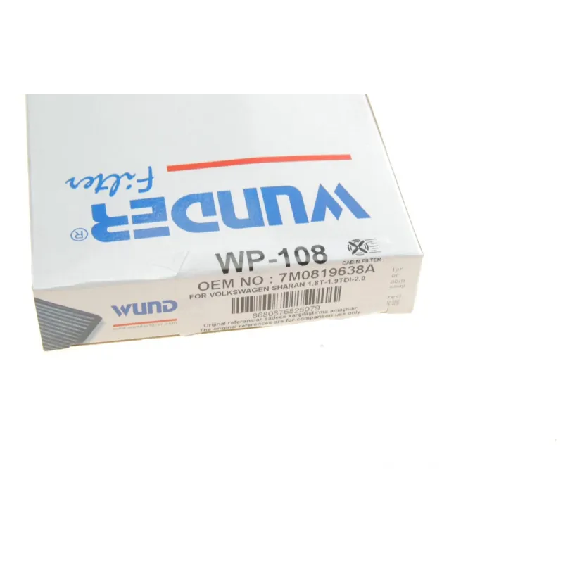 Фільтр салону WUNDER FILTER WP 108 для Volkswagen Sharan, Seat Alhambra, Ford Galaxy 1995-2010
