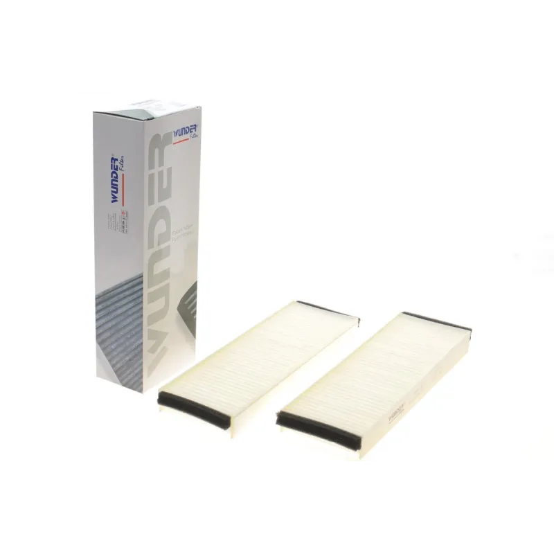 Фільтр салону WUNDER FILTER WP 119 для Audi A6 C6 2.0/2.7TDI 2004-2011, антибактеріальний, 311x99x29 мм
