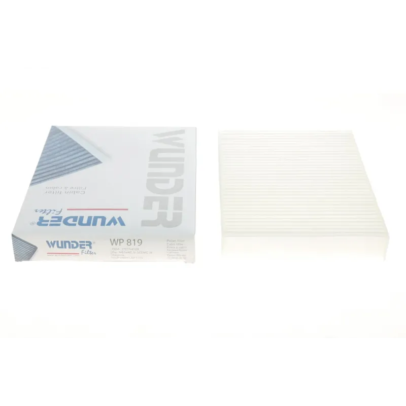 Фільтр салону WUNDER FILTER WP 819 для Renault Megane IV, Nissan Qashqai II, 1.2-1.6 dCi