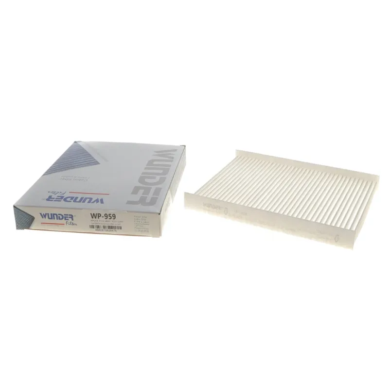 Фільтр салону WUNDER FILTER WP 959 для Hyundai Santa Fe II (CM) 2.0-2.2 CRDi, 2.4, 2006-2012, 258x209x30 мм