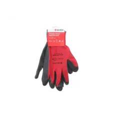 Купити Рукавиці з латексним покриттям (11) RED LATEX GRIP | KovelAutoHub