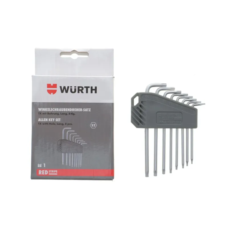 Набір Г-подібних ключів Torx T6-T25 WURTH 575239122