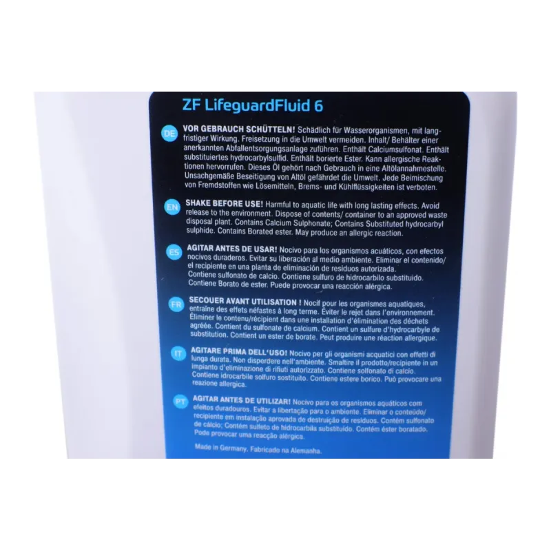 Комплект заміни оливи АКПП ZF LifeguardFluid 6 (7л) 1071.298.033 для BMW 1/3/5/7