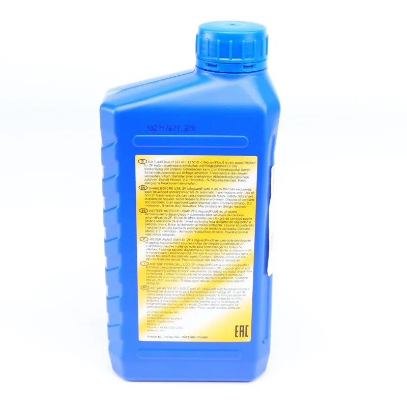 Олива АКПП ATF (1L) ZF Lifeguard Fluid 5 ступка (Світло-коричневий)