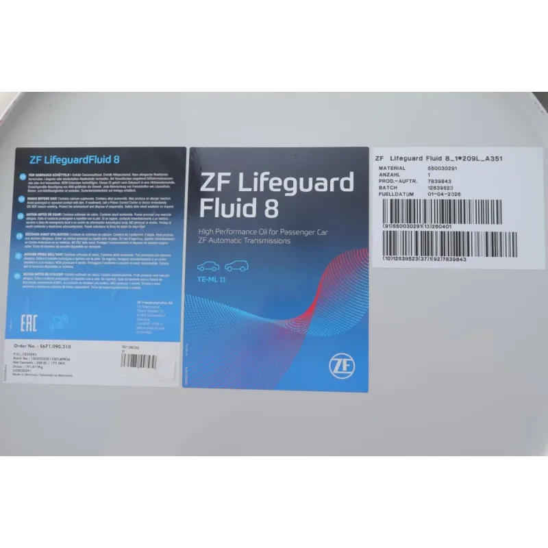 Олива АКПП ATF (209L) (ZF Lifeguard Fluid 8)