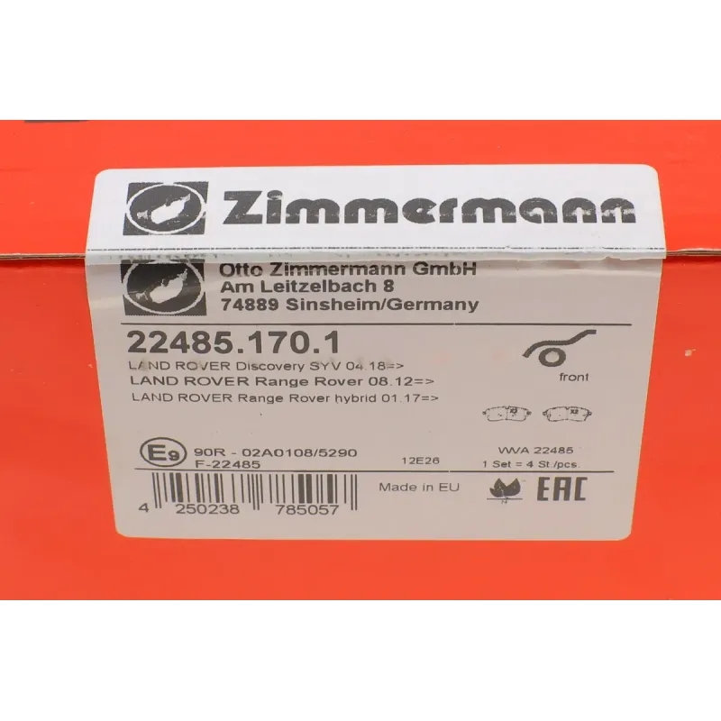 Колодки гальмівні (передні) Land Rover Range Rover 2.0/2.2D 11-