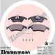 Колодки гальмівні передні Zimmermann 24310.190.1 для Mercedes-Benz C-Class W204/C204, E-Class C207/A207 2007-, 188x81x19 мм