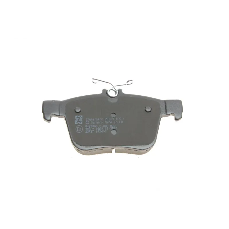 Колодки гальмівні задні ZIMMERMANN 25009.165.1 для VW Golf/Passat/Tiguan/Touran, Audi A3, 61x123x16 мм