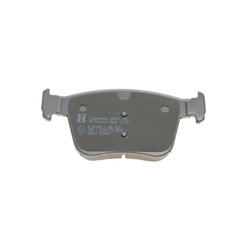 Колодки гальмівні задні ZIMMERMANN 25009.165.1 для VW Golf/Passat/Tiguan/Touran, Audi A3, 61x123x16 мм