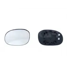 Скло дзеркала (L) (з пластиком) Citroen C2/C3/Peugeot 1007/206 03-