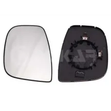 Скло дзеркала (з підігрівом) Citroen Berlingo/ Peugeot Partner 08-12 (L)