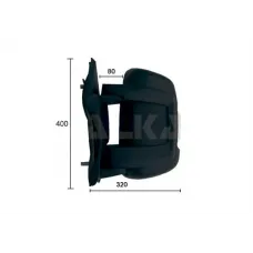 Дзеркало заднього виду Citroen Jumper/Fiat Ducato/Peugeot Boxer 06- (R) (механика/з повор.)