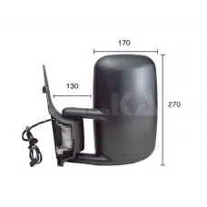 Дзеркало заднього виду VW LT 28-46 2.3/2.5/2.8 TDI 96-06 (L) (електро/підігрів)