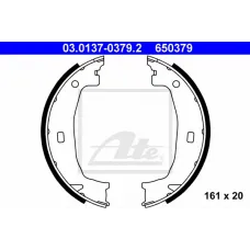 Колодки ручника BMW 1 (E81/E82)/3 (E46/E90) 98-13 (161x20)