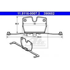 Планка супорта (переднього) прижимна BMW 5 (F10/F11)/7 (F01/F02/F03/F04) 08-16 (Ate)