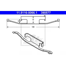 Планка супорта (заднього) прижимна BMW 7 (E32)/5 (E34) 1.8-5.0 88-97 (Ate)