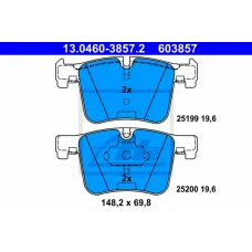 Колодки гальмівні (передні) BMW 1 (F20)/2 (F22)/3 (F30)/4 (F32)/ X3 (F25) 11- (Bosch)