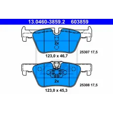 Колодки гальмівні (задні) BMW 1 (F20/F21)/ 2 (F22/F23)/ 3 (F30/F31/F34)/4 (F32/F36) 11- (Bosch)