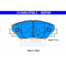 Колодки гальмівні (передні) Toyota RAV4 2.0-3.5/Prius 1.8 05-