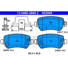 Колодки гальмівні (задні) Opel Astra G/H 04- (TRW)