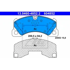 Колодки гальмівні (передні) Porsche Cayenne/VW Touareg 02- (Brembo)