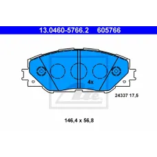 Колодки гальмівні (передні) Toyota RAV4 2.0-3.5/Prius 1.8 05-