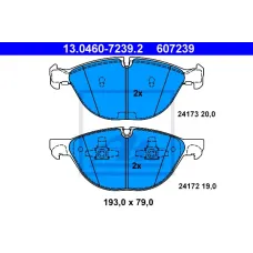 Колодки гальмівні (передні) BMW X5 (E70/F15/F85) 06-/X6 (E71/E72/F16/F86) 08-