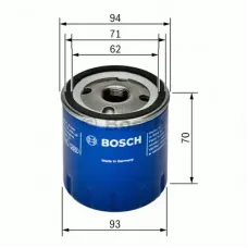 Фільтр масляний Lada Niva/Opel Omega A 1.6/3.0 87-15 (h=70mm)