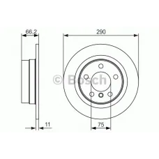 Диск гальмівний (задній) BMW 1 (F20/F21)/ 2 (F22/F23) 11- (290x11)