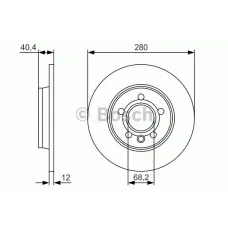Диск гальмівний (задній) VW T4 91-03 (279.9x12)