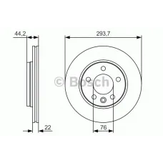 Диск гальмівний (задній) VW T5 03- (293.7x22)