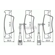 Колодки гальмівні (задні) VW Touareg 02-10 (+датчики) замінено на 0 986 494 309