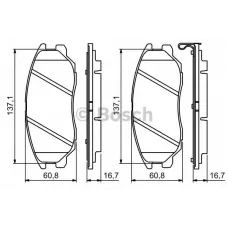 Колодки гальмівні (передні) Hyundai Terracan/Equus/Kia Amanti 99-