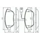 Колодки гальмівні (передні) Fiat Doblo 01-/Opel Combo 1.4-1.6CDTI 12- (з датчиком)