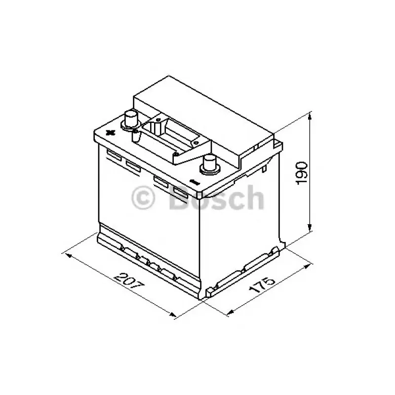 Акумуляторная батарея 45Ah/400A (207x175x190/+L/B13)