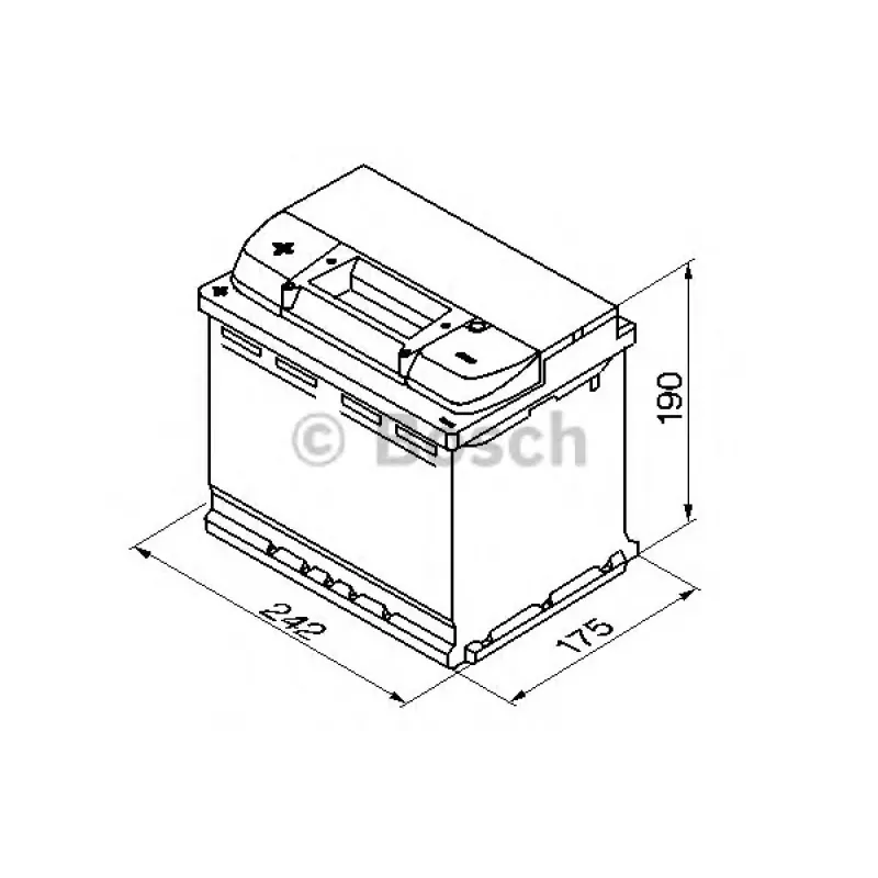 Акумуляторна батарея 63Ah/610A (242x175x190/+L/B13)