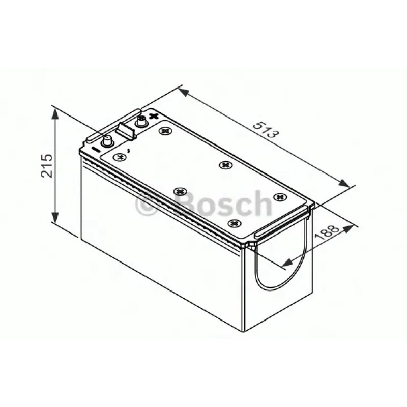 Акумуляторна батарея 154Ah/1150A (513x188x223/+L/B00) Heavy Duty Extra