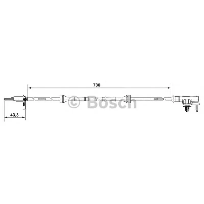 Датчик ABS (передній) Mitsubishi 1.1-1.5D 04-12