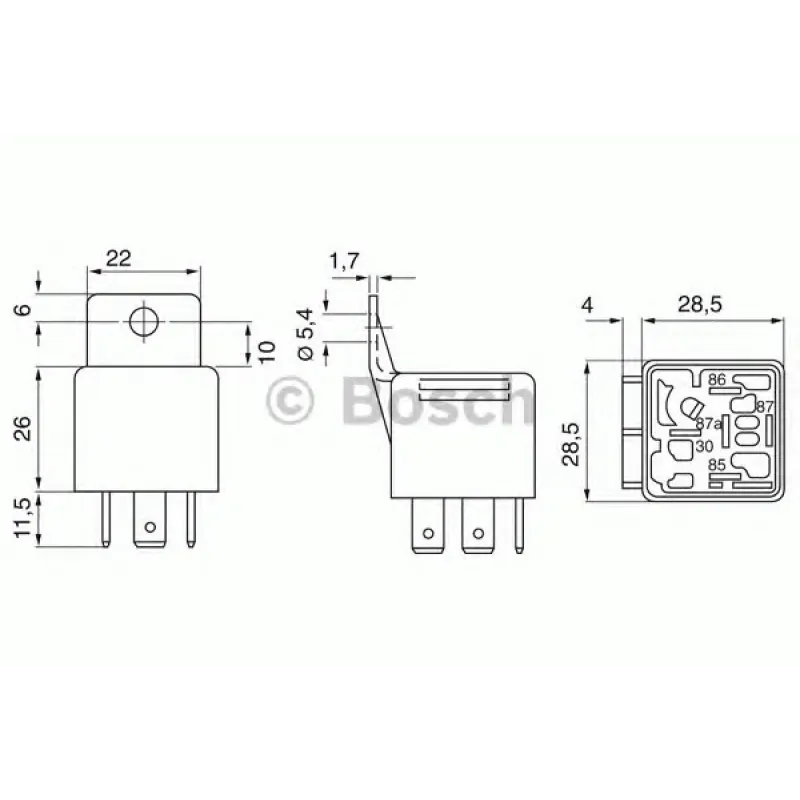 Реле-перемикач сигналу повороту (12V) VW LT 96-06 замынено на 0986332401