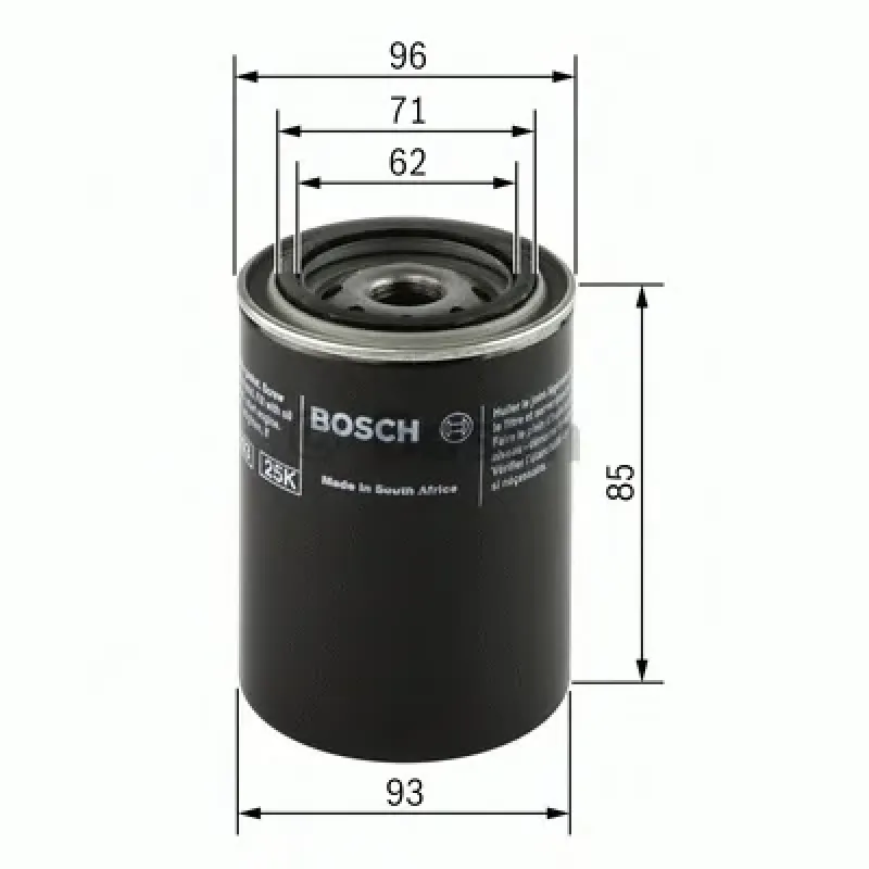 Фільтр масляний Volvo S40/S70/V90 2.0-2.5  95-00