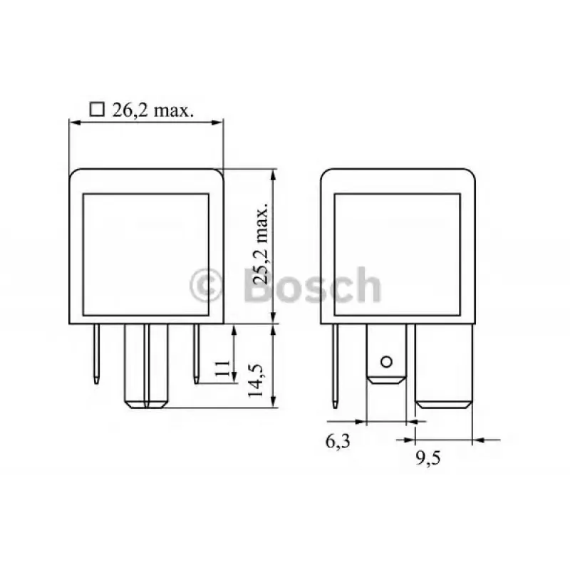 Реле свічок розжарювання  (12V) VW T5/T6 1.9/2.0/2.5TDI 03-
