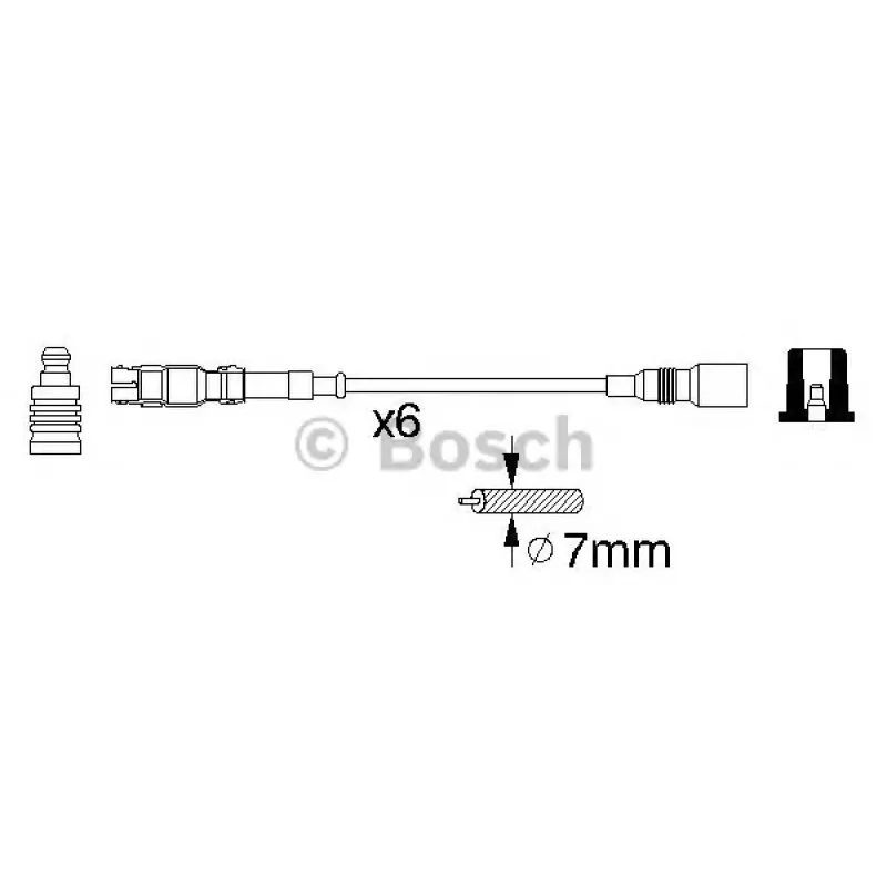Проводи запалювання Audi A4/A6/A8 2.6/2.8i 94-97 (к-кт)