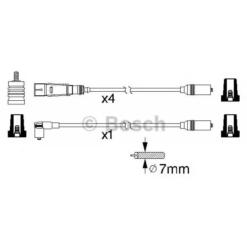 Проводи запалювання VW Golf III/Passat 1.6/1.8 81-97 (к-кт)