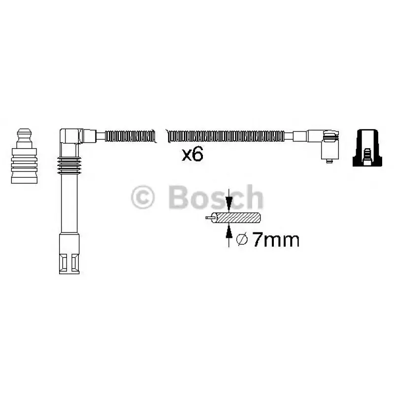 Провід запалювання Audi A6 2.4/2.8i 97-05 (к-кт)