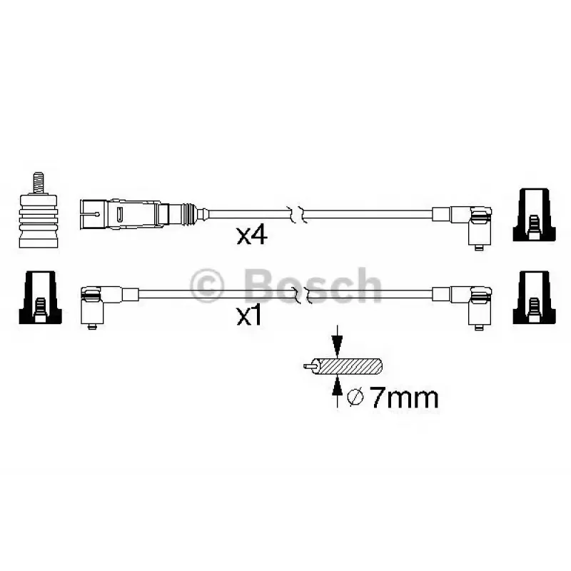 Проводи запалювання VW T4 1.8i 90-92 (к-кт)