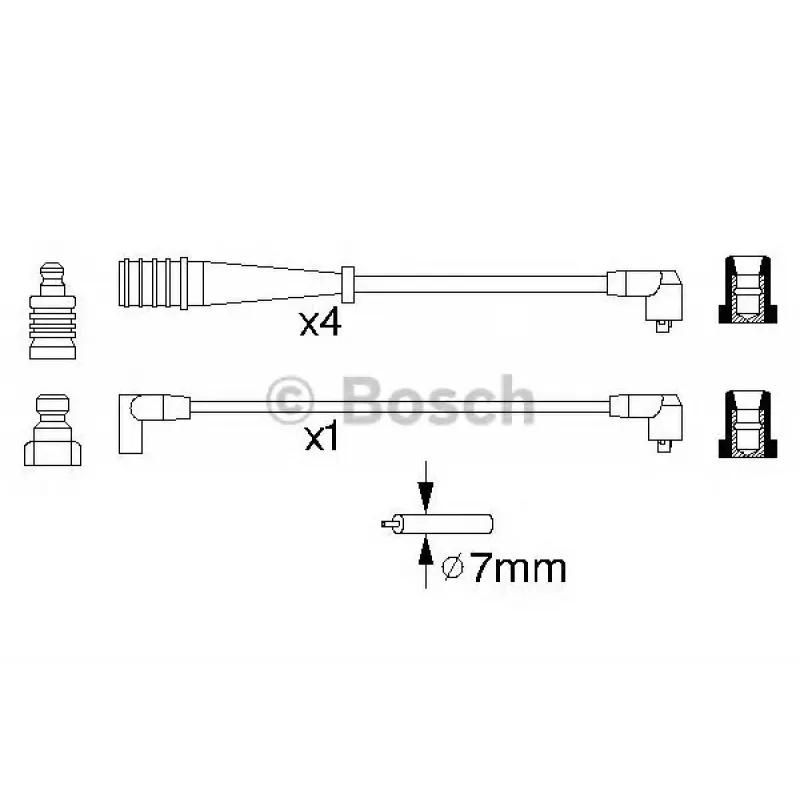 Провід запалювання Renault 18/21/Espace 1.6-2.2 -92 (к-кт)