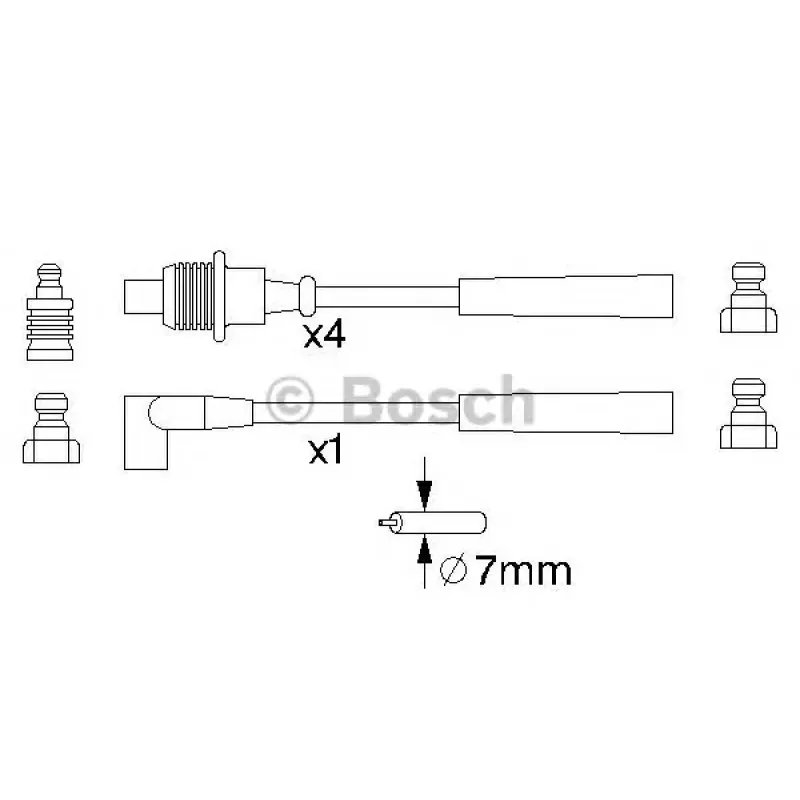 Провід запалювання Renault Laguna 1.8/2.0 93-01 (к-кт)