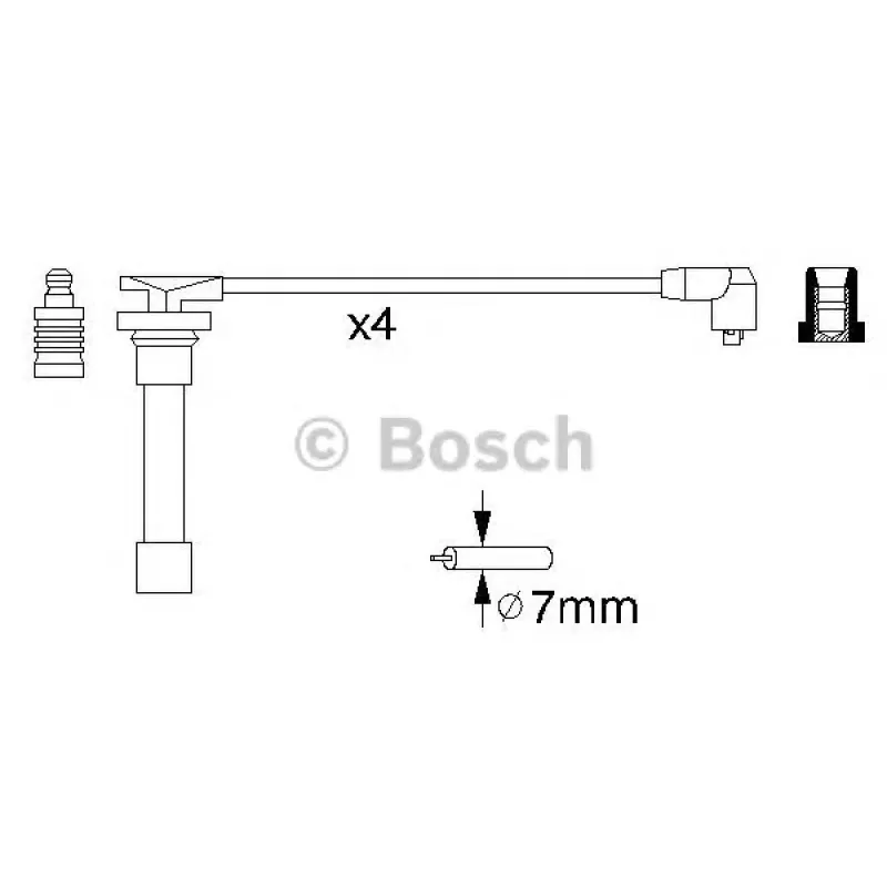 Провід запалювання Honda Accord/Civic/HR-V 1.3-2.0 87- (к-кт)