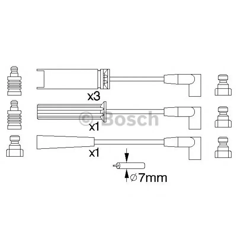 Провід запалювання Daewoo Esprero 1.5-2.0 91-99 (к-кт)