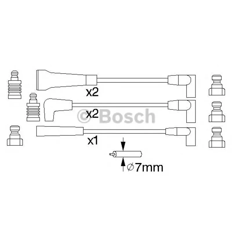 Провід запалювання Renault 21 1.7 86-94 (к-кт)